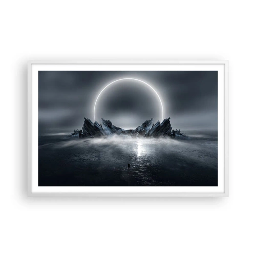 Poster in einem weißen Rahmen - Ende der Geschichte - 91x61 cm