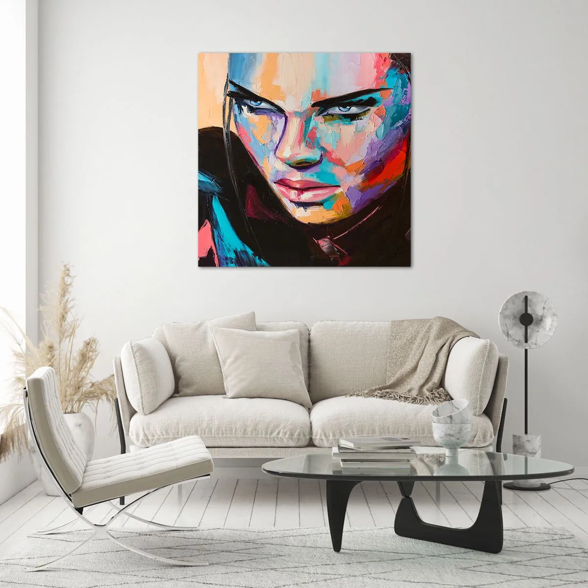 Glasbild - Bild auf glas - Wild im Herzen - 70x70 cm