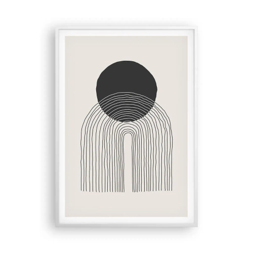 Poster in einem weißen Rahmen - Zittern und Vertrauen - 70x100 cm