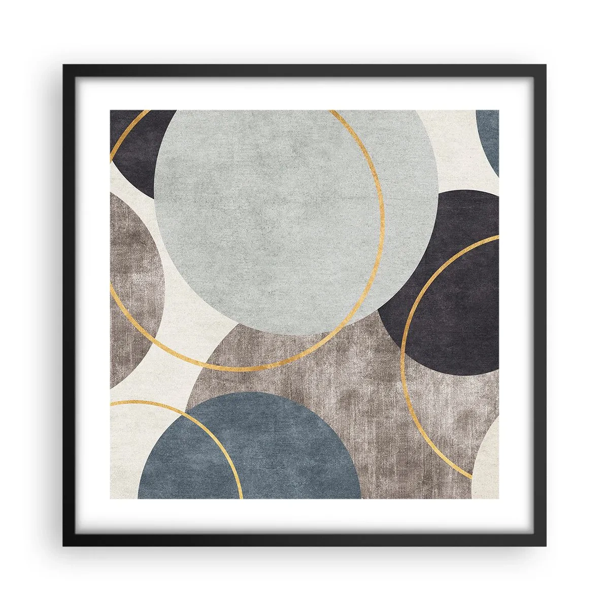 Poster in einem schwarzem Rahmen - Rad für Rad - 50x50 cm