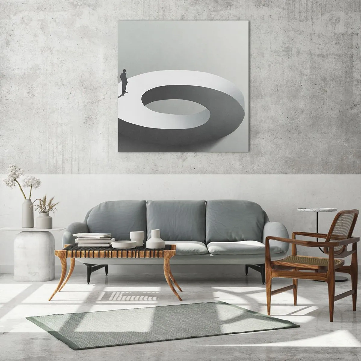 Glasbild - Bild auf glas - Und wie soll man davon klug werden - 70x70 cm