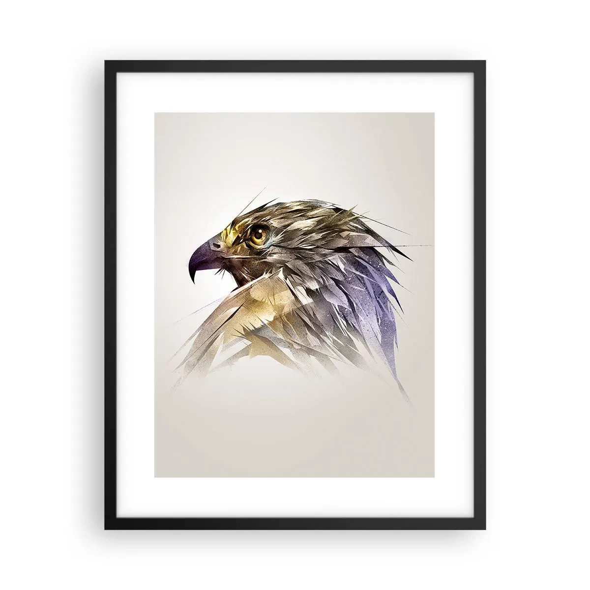 Poster in einem schwarzem Rahmen - Porträt eines Kriegers - 40x50 cm