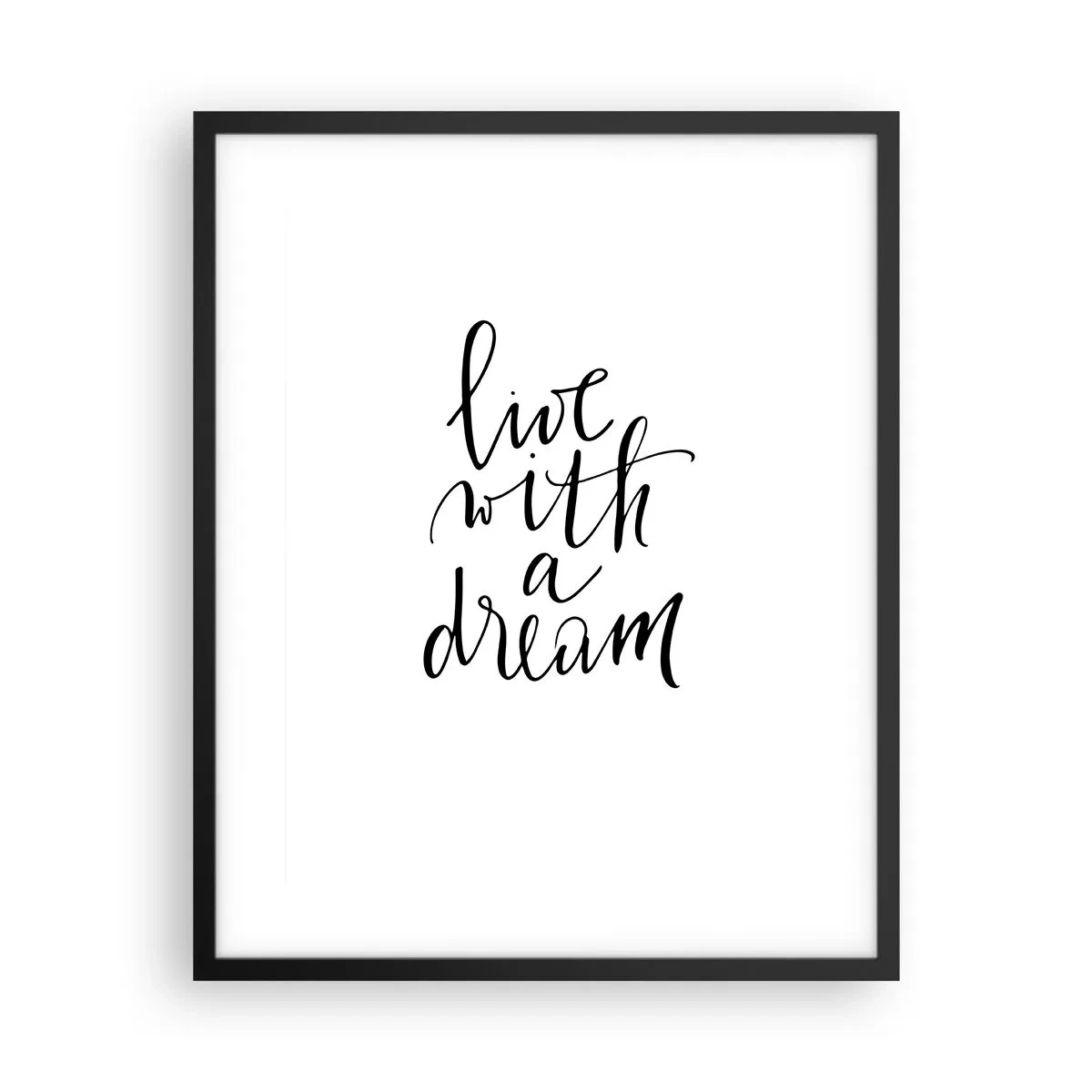 Poster in einem schwarzem Rahmen - Na sicher - 40x50 cm