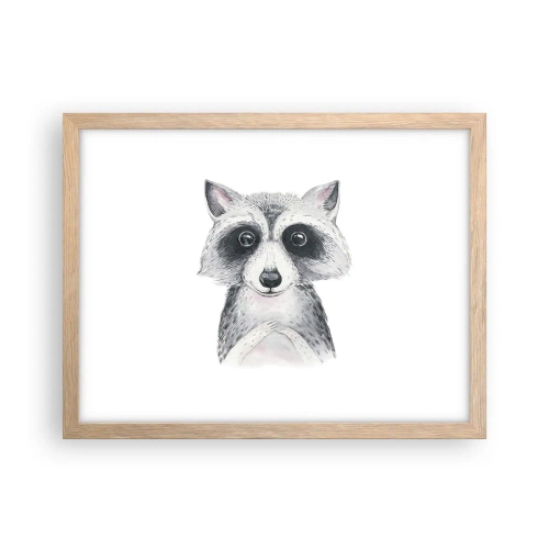 Poster in einem Rahmen aus heller Eiche - Ein Moment zum Bewegen - 40x30 cm