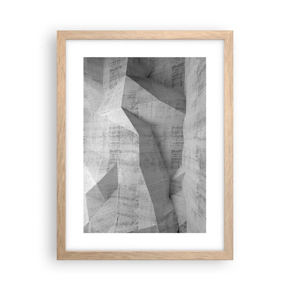 Poster in einem Rahmen aus heller Eiche - Eine echte Herausforderung - 30x40 cm