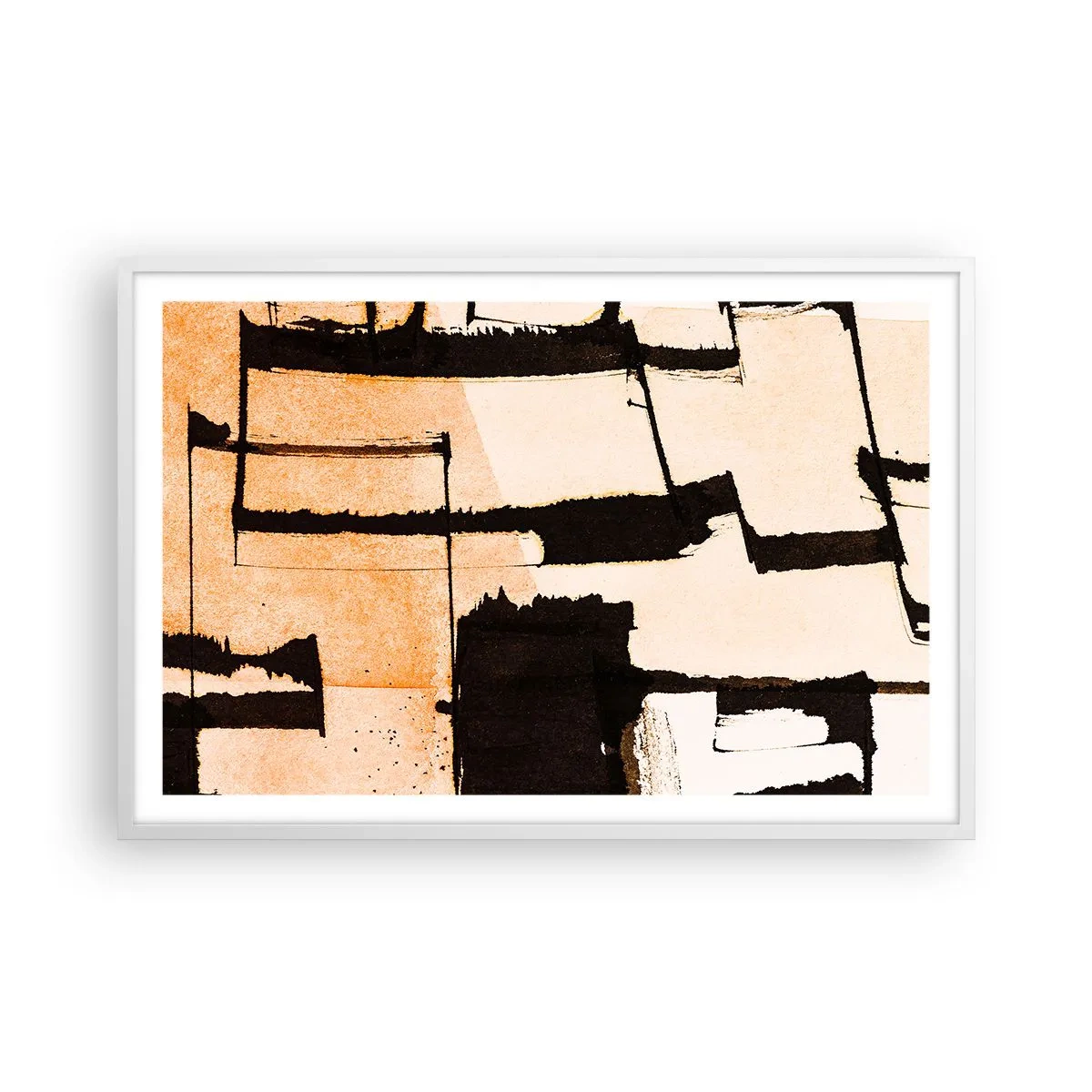 Poster in einem weißen Rahmen - Also doch Ordnung - 91x61 cm