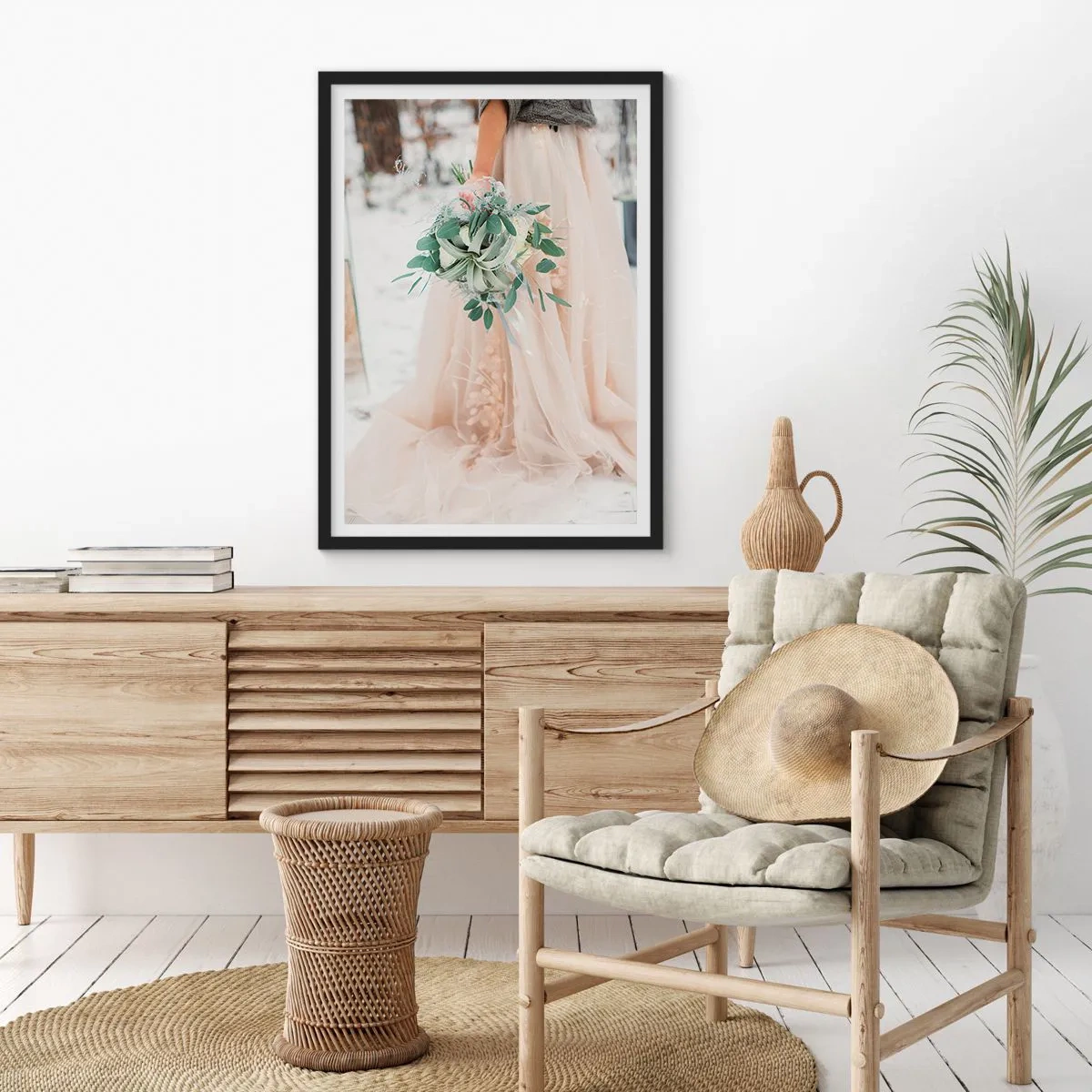 Poster in einem schwarzem Rahmen - Und sie lebten glücklich bis ans Ende - 40x50 cm