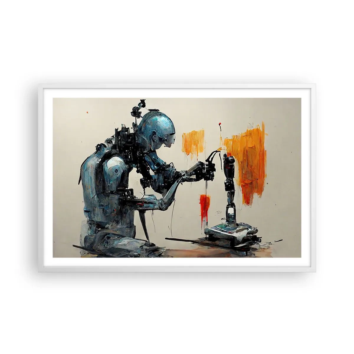 Poster in einem weißen Rahmen - Schon morgen… - 91x61 cm