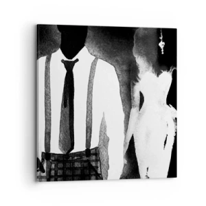 Bild auf Leinwand - Leinwandbild - In Noir-Atmosphäre - 70x70 cm