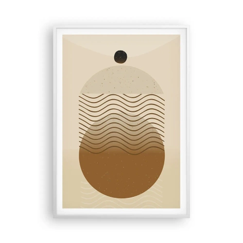 Poster in einem weißen Rahmen - Zur Entstehung geometrischer Figuren - 70x100 cm