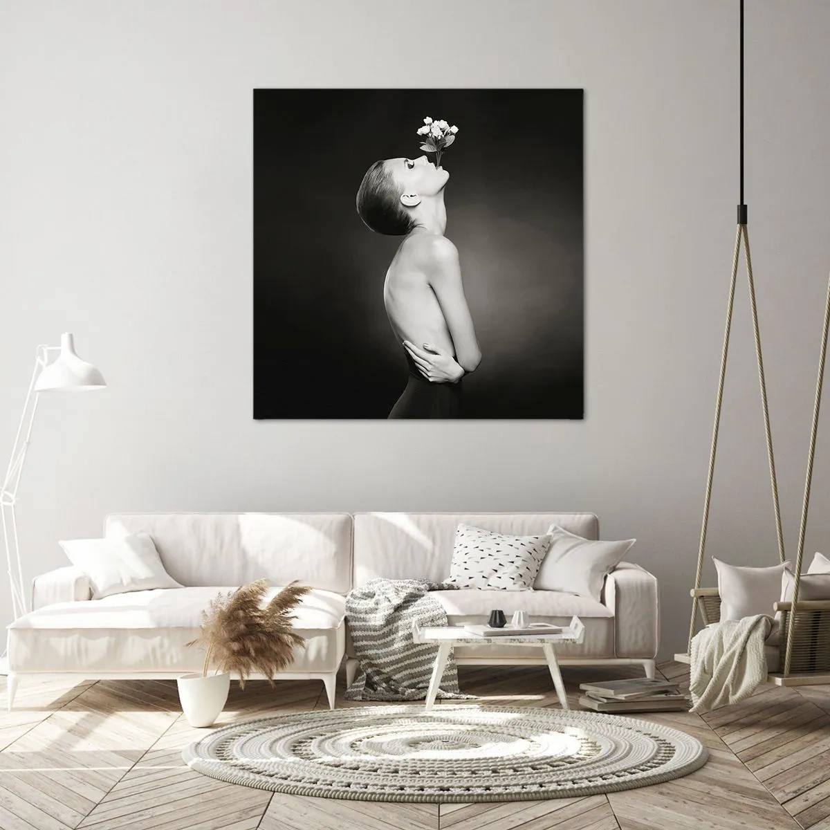 Bild auf Leinwand - Leinwandbild - Exzentrische Eleganz - 70x70 cm