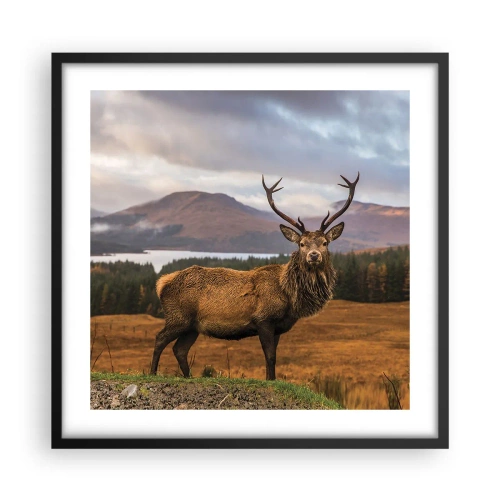 Poster in einem schwarzem Rahmen - Die Majestät der Natur - 50x50 cm