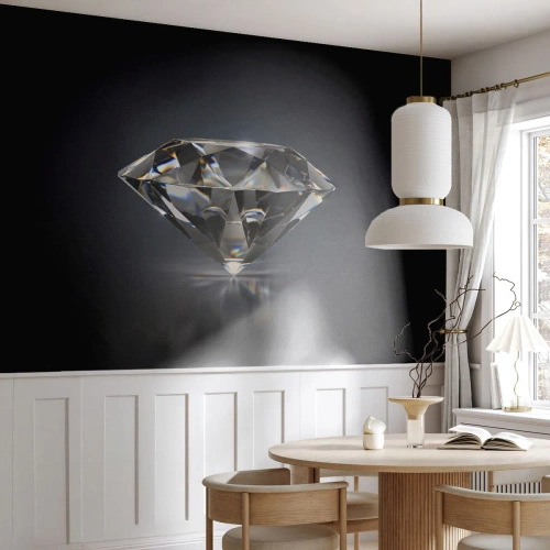 Maßgeschneiderte Fototapete Premium Sand - Beste Freundin - Diamant, Diamant, Edelstein