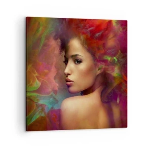 Bild auf Leinwand - Leinwandbild - Schöner als ein Regenbogen, so zart wie ein Nebel - 50x50 cm
