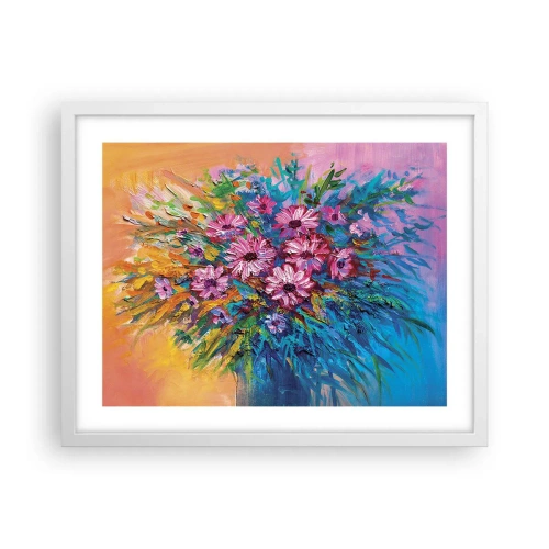 Poster in einem weißen Rahmen - Lebensenergie - 50x40 cm