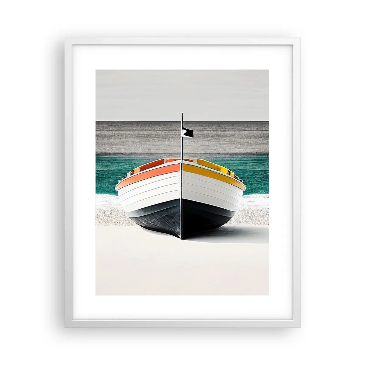 Poster in einem weißen Rahmen - An seinem Platz - 40x50 cm