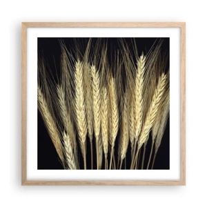 Poster in einem Rahmen aus heller Eiche - Rustikale Magie - 50x50 cm