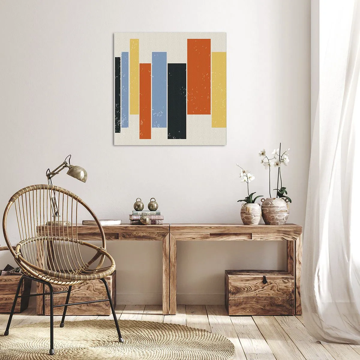 Bild auf Leinwand - Leinwandbild - Musiknotation - 40x40 cm