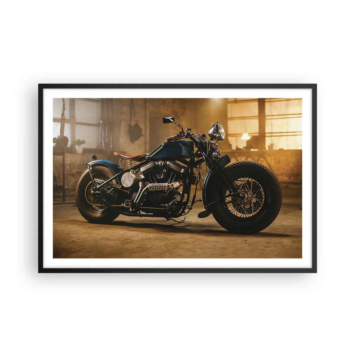 Poster in einem schwarzem Rahmen - Ich kann alles - 91x61 cm