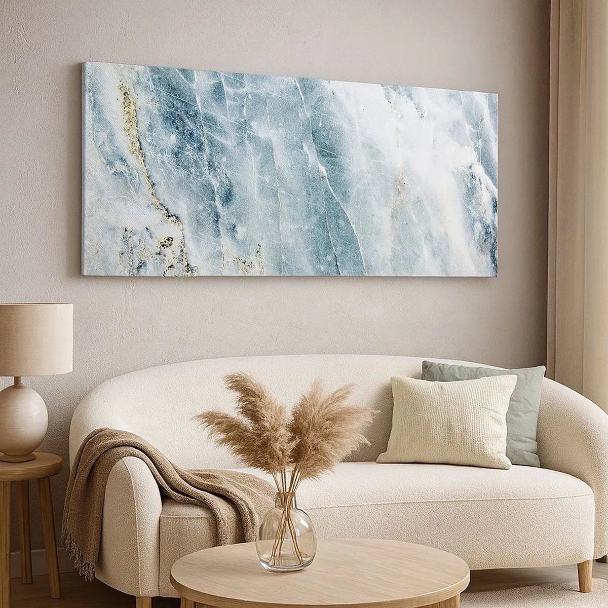 Bild auf Leinwand - Leinwandbild - Eiswelt - 100x40 cm