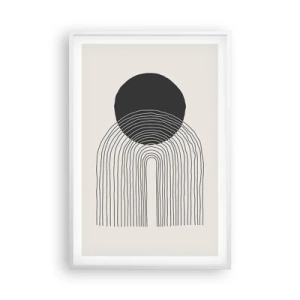 Poster in einem weißen Rahmen - Zittern und Vertrauen - 61x91 cm