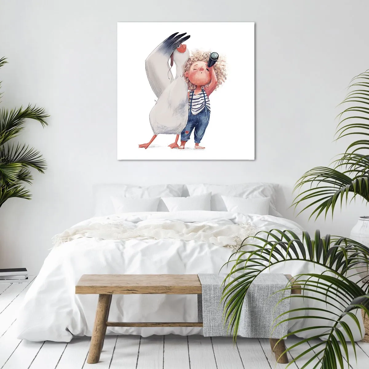 Bild auf Leinwand - Leinwandbild - Toller Reiseplan - 30x30 cm