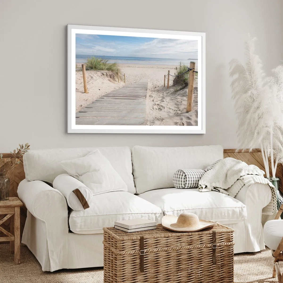 Poster in einem weißen Rahmen - Bis zum Horizont - 100x70 cm