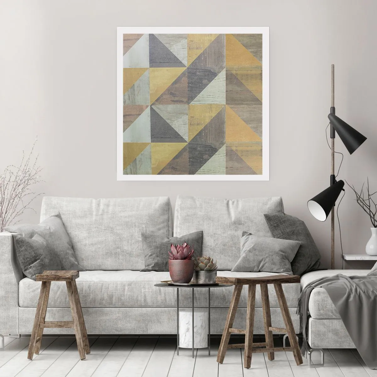 Poster - Am Winkel des Dreiecks - 40x40 cm