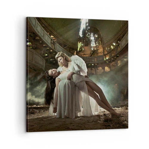 Bild auf Leinwand - Leinwandbild - Der Geist des alten Theaters - 60x60 cm