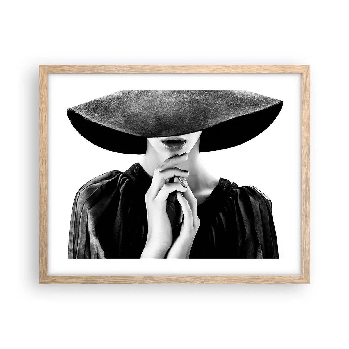 Poster in einem Rahmen aus heller Eiche - Versteckte Schönheit - 50x40 cm