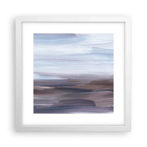 Poster in einem weißen Rahmen - Elemente: Wasser - 30x30 cm