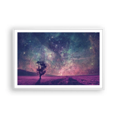 Poster in einem weißen Rahmen - Unter dem magischen Himmel - 91x61 cm