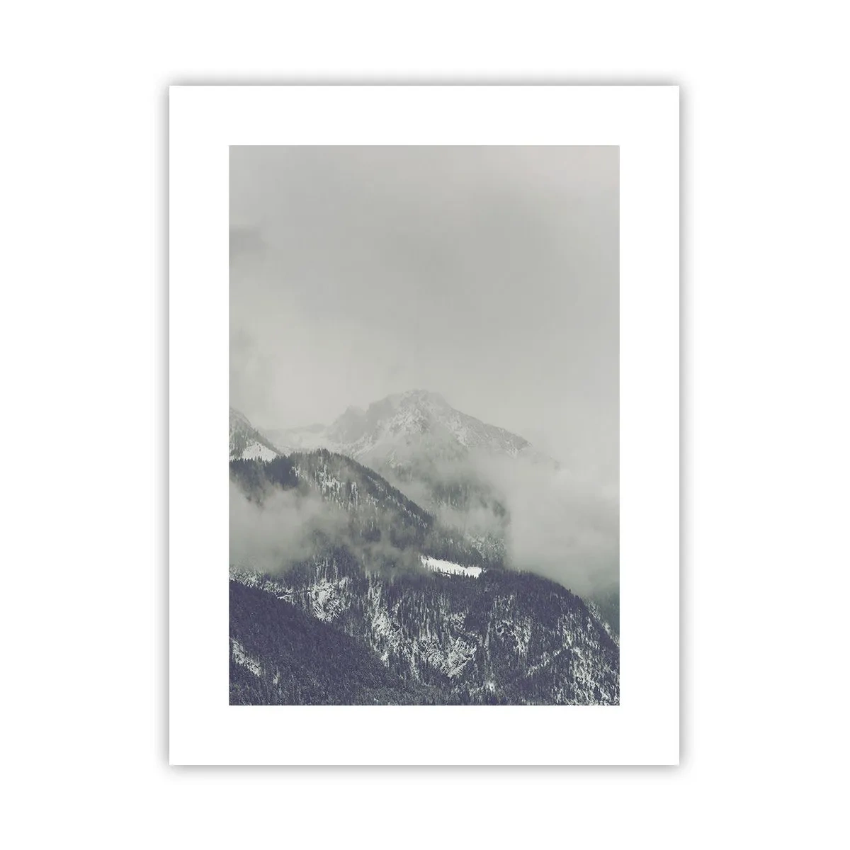 Poster - Nebliges Tal - 30x40 cm