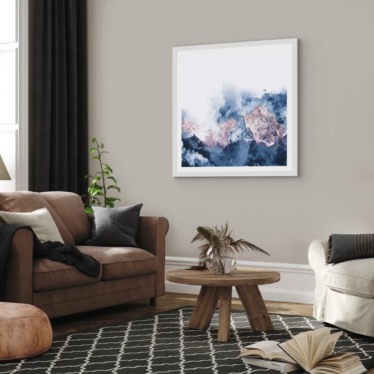 Poster in einem weißen Rahmen - Das sind die Spitzen! - 40x40 cm