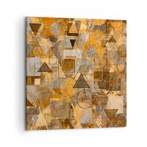 Bild auf Leinwand - Leinwandbild - Die Welt in Form - 50x50 cm