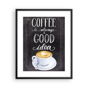 Poster in einem schwarzem Rahmen - Natürlich! - 40x50 cm