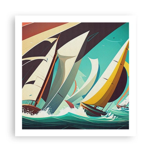 Poster - Viel Glück mit den Elementen - 60x60 cm