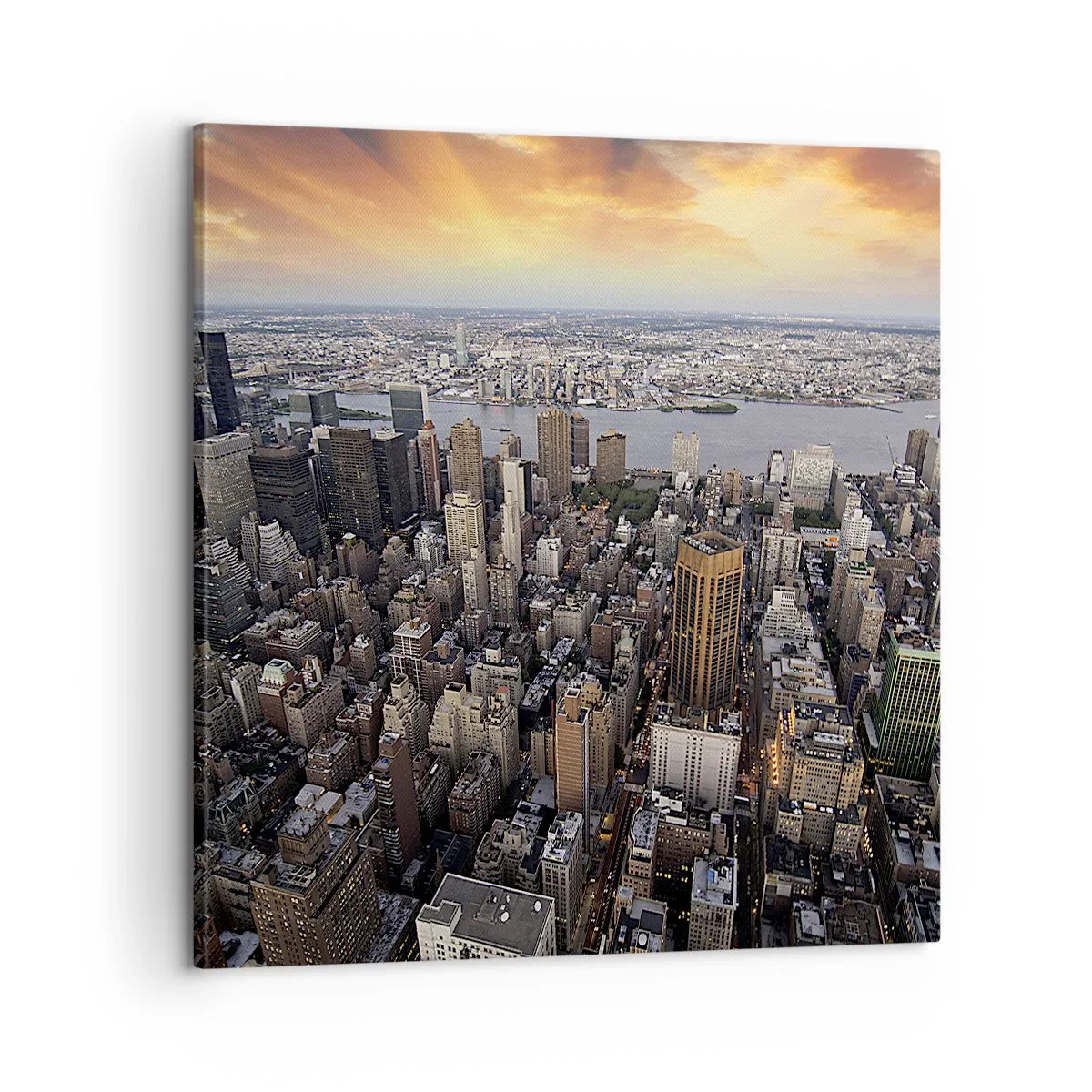 Bild auf Leinwand - Leinwandbild - Das schlagende Herz unserer Zeit - 60x60 cm