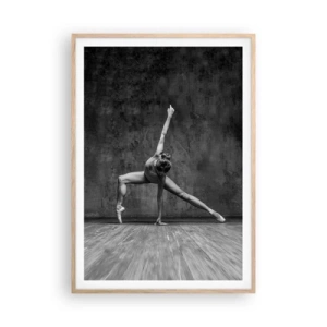 Poster in einem Rahmen aus heller Eiche - Das Ideal des Gleichgewichts - 70x100 cm