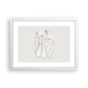 Poster in einem weißen Rahmen - Ein träumerischer Moment - 40x30 cm