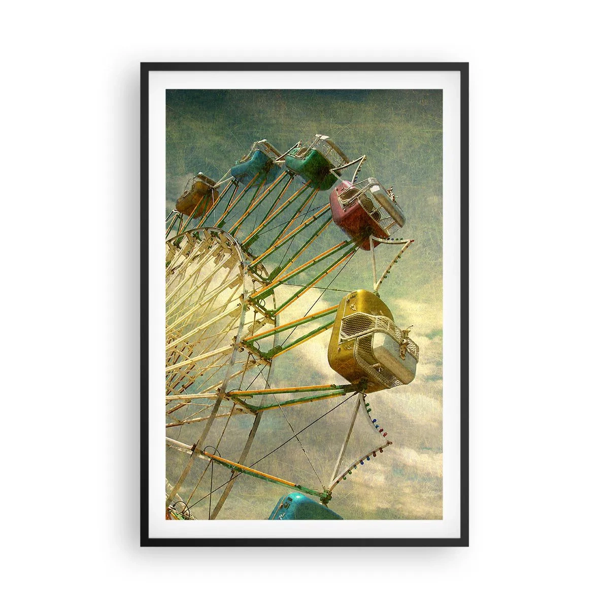 Poster in einem schwarzem Rahmen - Es wird Spaß geben ... - 61x91 cm