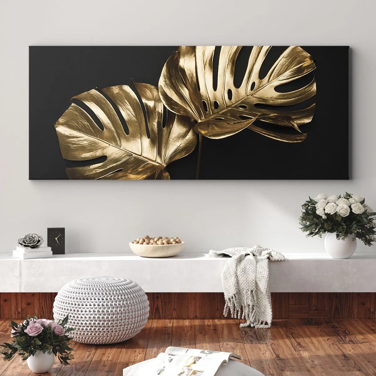 Bild auf Leinwand - Leinwandbild - Die Schätze der Natur - 100x40 cm