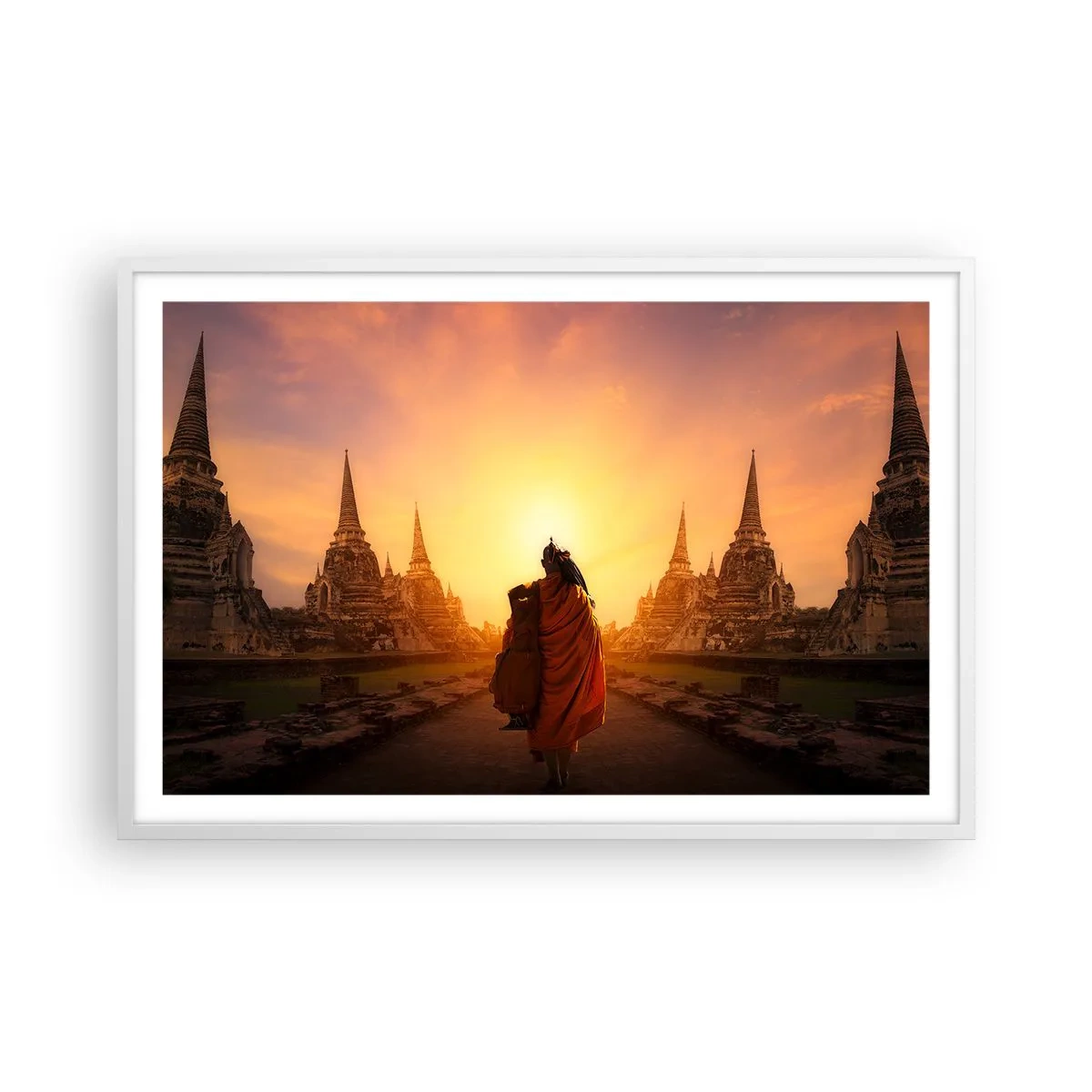 Poster in einem weißen Rahmen - In Frieden für die Ewigkeit - 91x61 cm