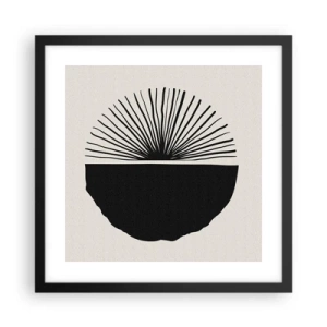 Poster in einem schwarzem Rahmen - Eine Reihe von Möglichkeiten - 40x40 cm