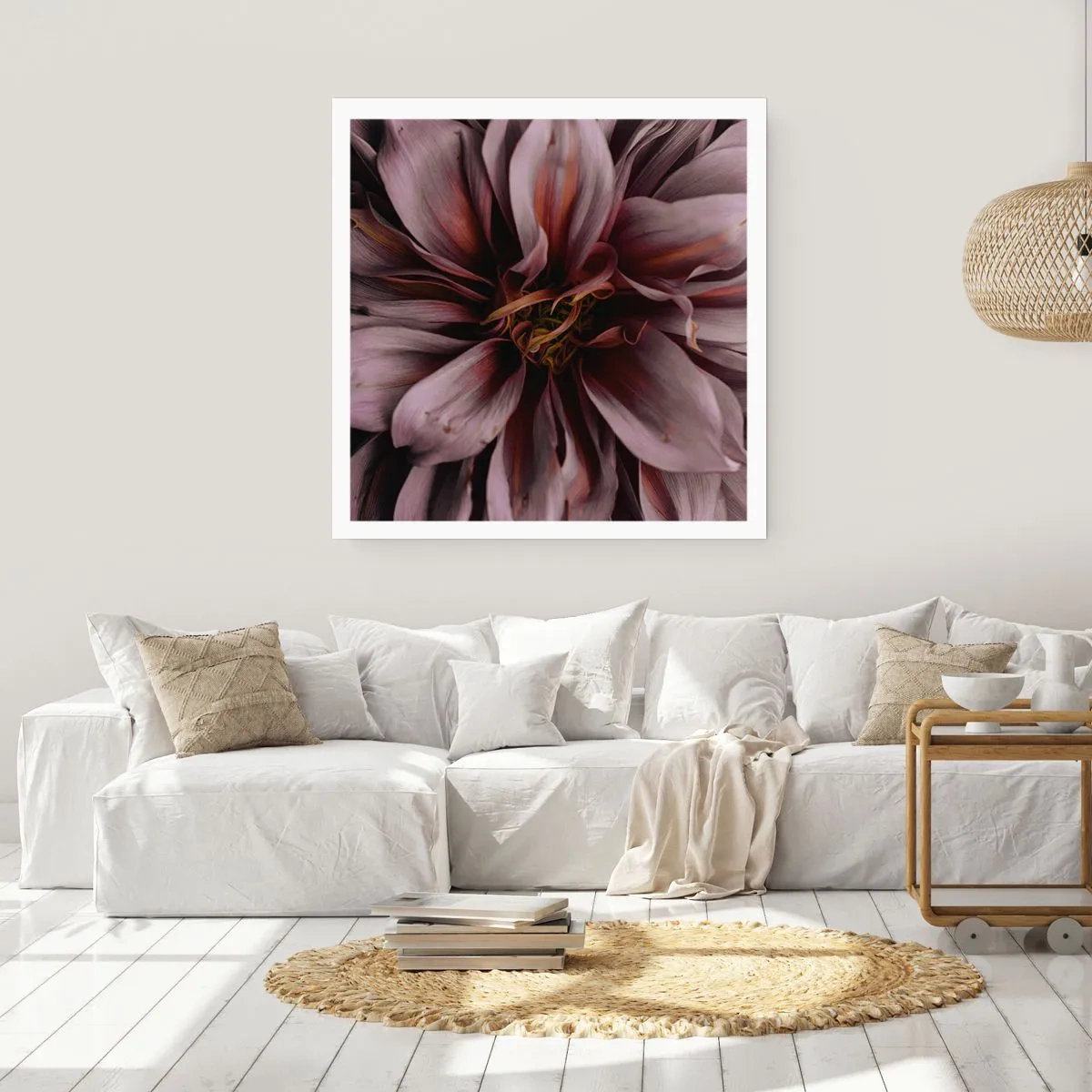 Poster - Ein Blumenherz - 30x30 cm