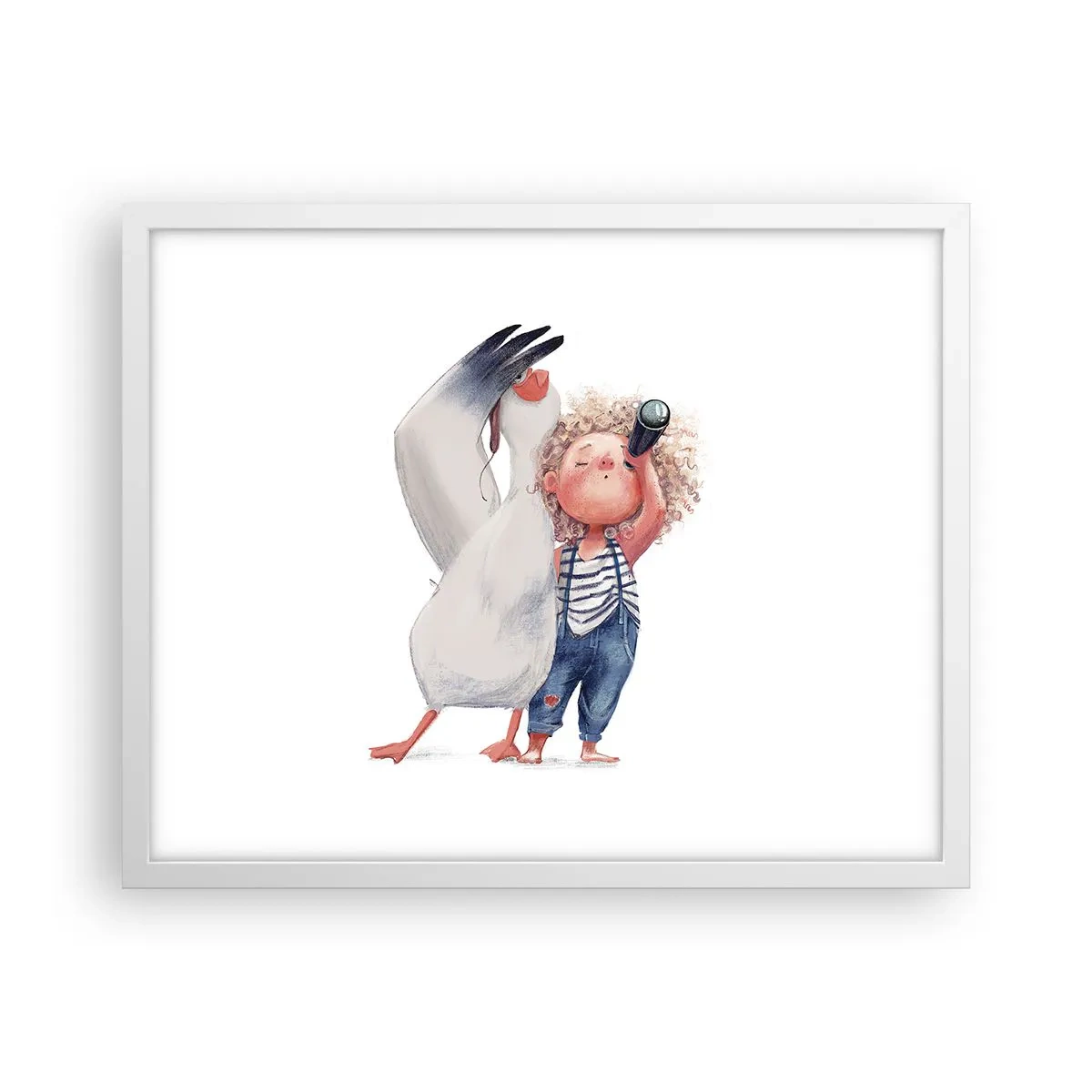 Poster in einem weißen Rahmen - Toller Reiseplan - 50x40 cm