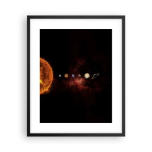 Poster in einem schwarzem Rahmen - Unsere Nachbarschaft - 40x50 cm