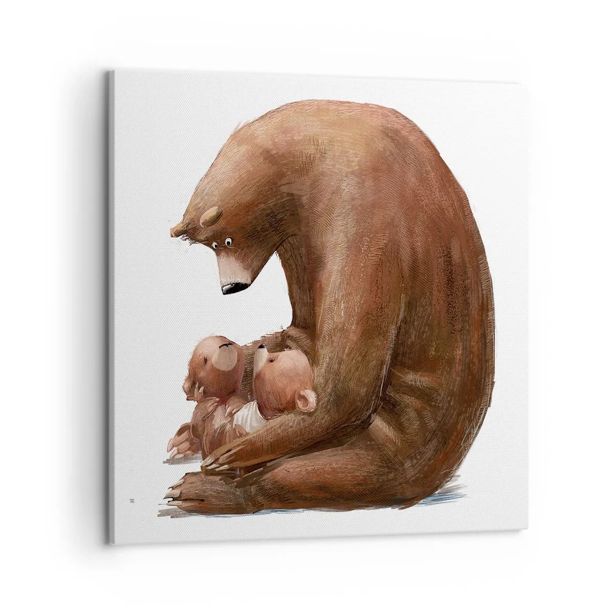 Bild auf Leinwand - Leinwandbild - Süße Träume, Kinder - 50x50 cm