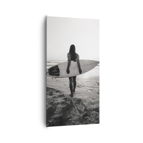 Bild auf Leinwand - Leinwandbild - Die Tochter der Meereswelle - 65x120 cm