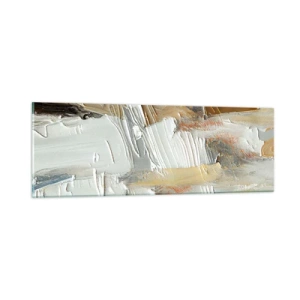 Glasbild - Bild auf glas - Bunte Schichten - 90x30 cm